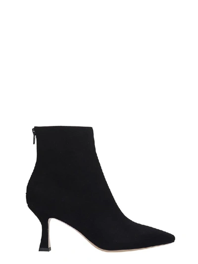 Shop Fabio Rusconi High Heels Ankle Boots In Black Suede And Leather