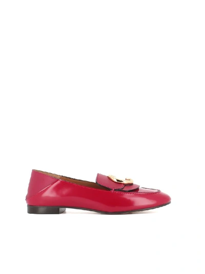 Shop Chloé Loafers In Red