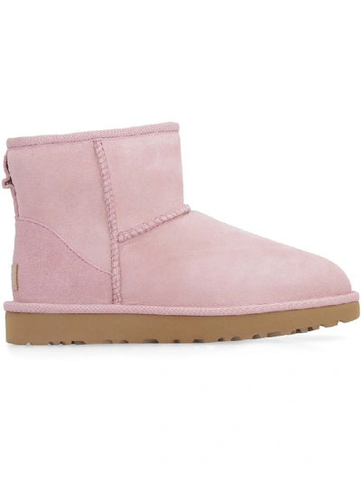 Shop Ugg Classic Mini Ii Ankle Boots In Pink