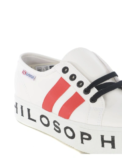 Shop Philosophy Di Lorenzo Serafini Sneakers In Bianco Latte