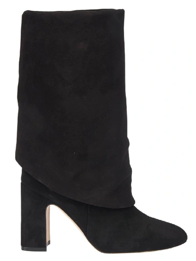 Shop Stuart Weitzman Turned Up Lucinda Boot In Black