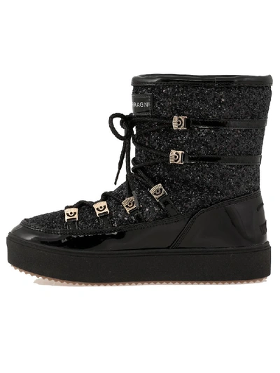 Shop Chiara Ferragni Snow Boot In Black
