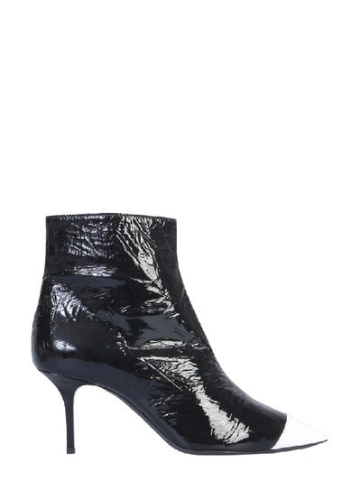 Shop Msgm Glossy Boots In Nero