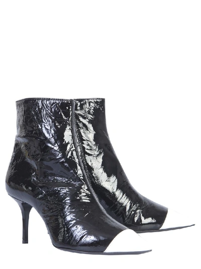 Shop Msgm Glossy Boots In Nero