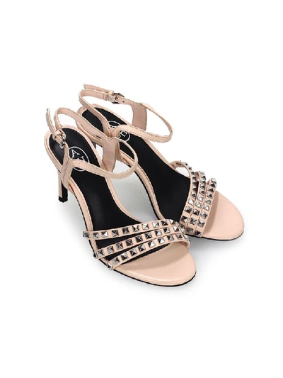 Shop Ash Hello Pink Heeled Sandal In Rosa (pink)