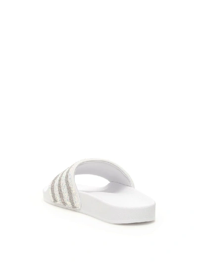Shop Adidas Originals Adilette Slides In Ftwr White (white)