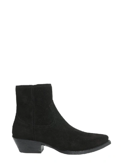 Shop Saint Laurent Lukas 40 Boots In Nero