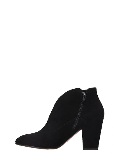 Shop Chie Mihara Elgi High Heels Ankle Boots In Black Suede