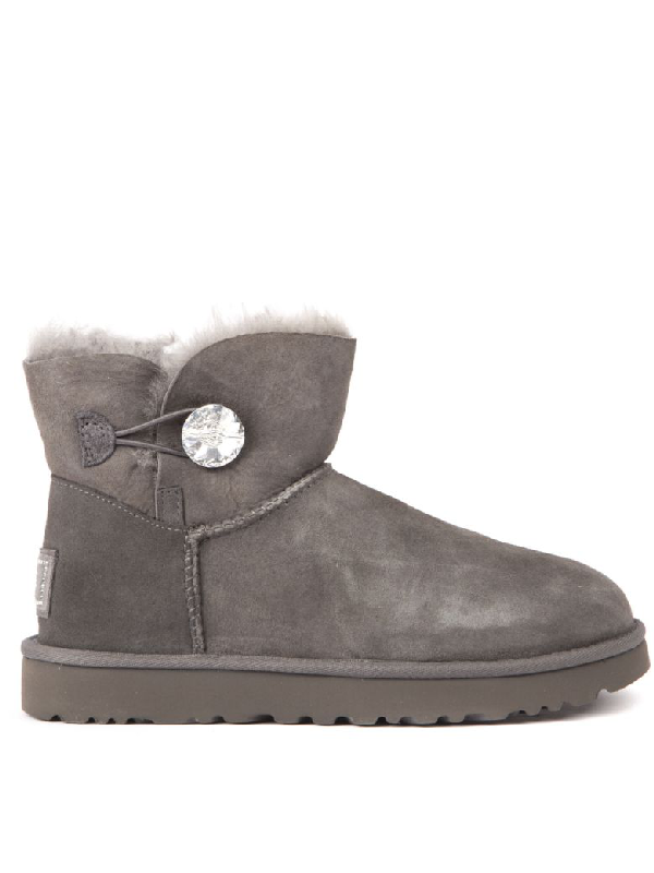 grey ugg bailey button boots