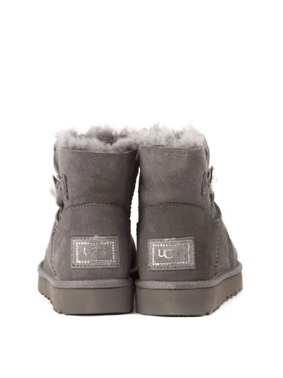 Shop Ugg Grey Mini Bailey Suede Ankle Boots