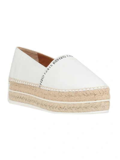 Shop Kenzo Multi Eye Platform Espadrilles In White