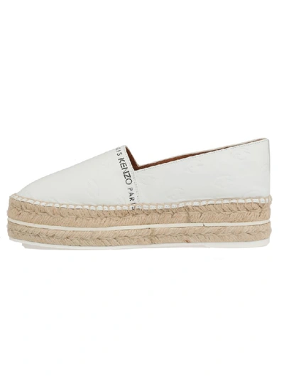 Shop Kenzo Multi Eye Platform Espadrilles In White