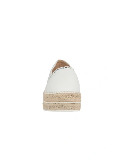 Shop Kenzo Multi Eye Platform Espadrilles In White