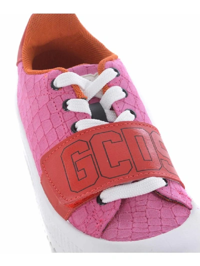 Shop Gcds Sneakers In Fucsia/rosso