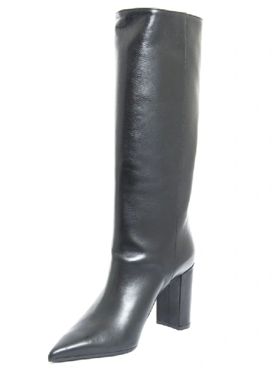 Shop Aldo Castagna Iris Boot In Black Leather In Nero