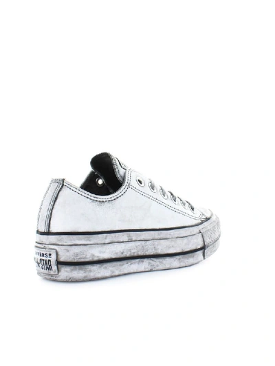Shop Converse All Star Platform White Smoke In Sneaker In Bianco (white)
