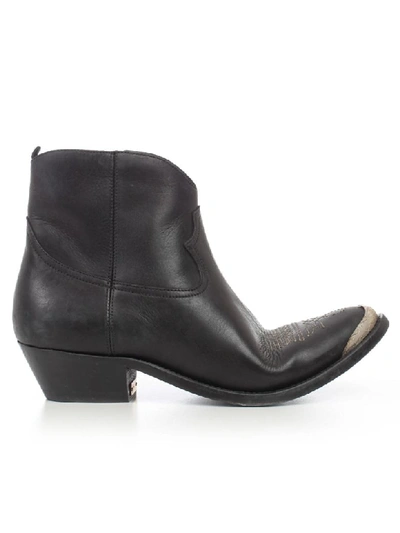 Shop Golden Goose Boots In Black Leather