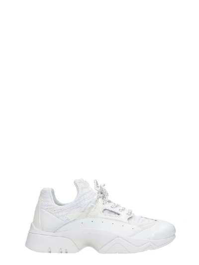 Shop Kenzo Sonic Sneakers In White Leather