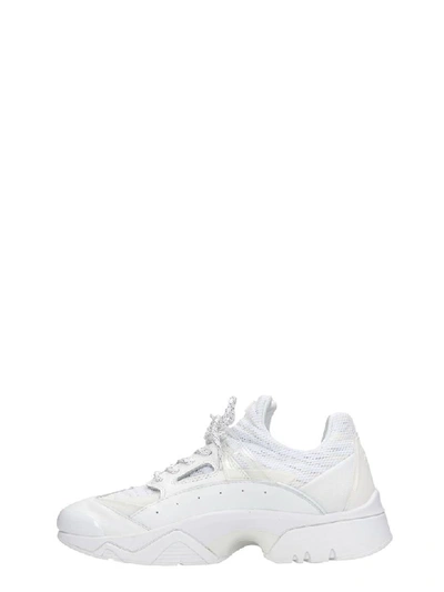 Shop Kenzo Sonic Sneakers In White Leather