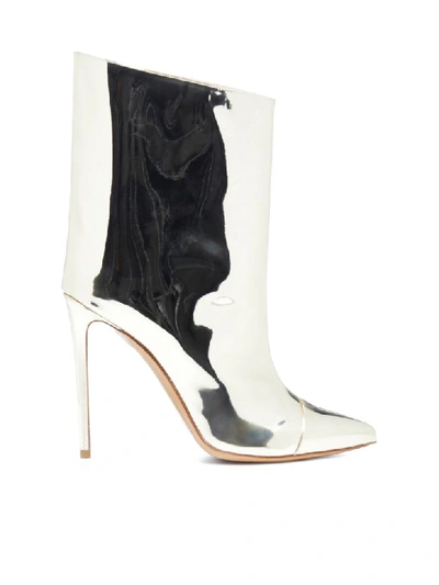 Shop Alexandre Vauthier Boots In Platinum