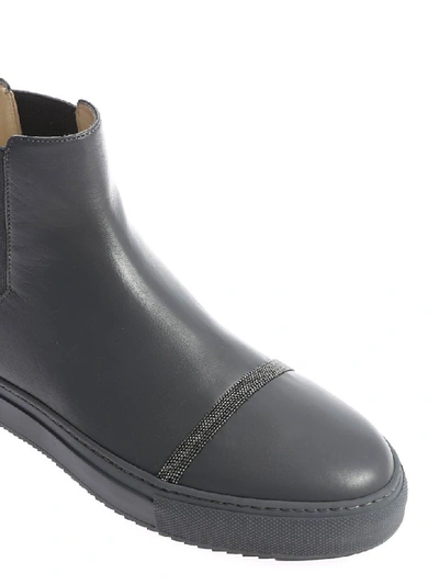 Shop Fabiana Filippi Ankle Boots In Grey
