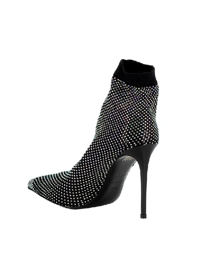 Shop Le Silla Black Patent Leather Ankle Boots