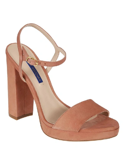 Shop Stuart Weitzman Buckled Sandals In Desert Rose