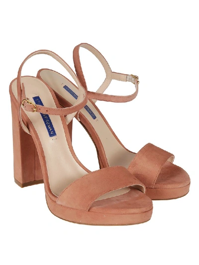 Shop Stuart Weitzman Buckled Sandals In Desert Rose