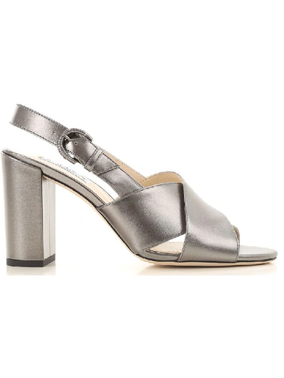 Shop Tod's Sandals In Grey