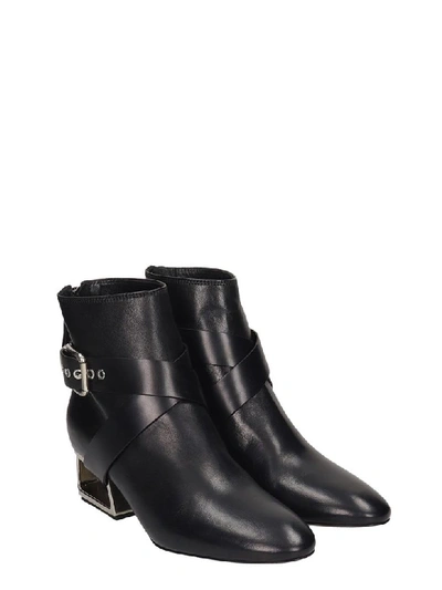 Shop Premiata High Heels Ankle Boots In Black Leather