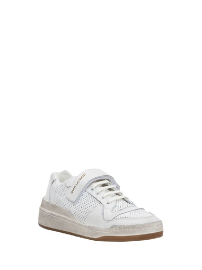 Shop Saint Laurent Sl24 Sneakers In Bianco