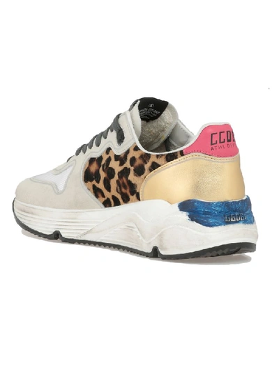 Shop Golden Goose Sneaker Running Sole In Oxy Leopard-blackstar