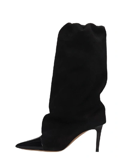 Shop Alexandre Vauthier High Heels Boots In Black Suede