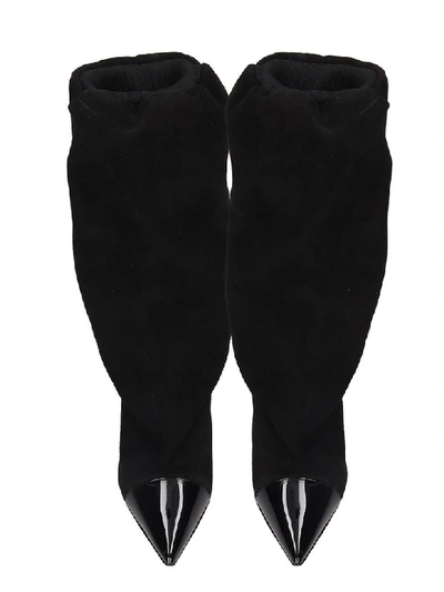 Shop Alexandre Vauthier High Heels Boots In Black Suede