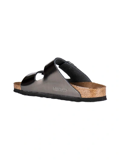 Shop Birkenstock Double Strap Sandals In Grey