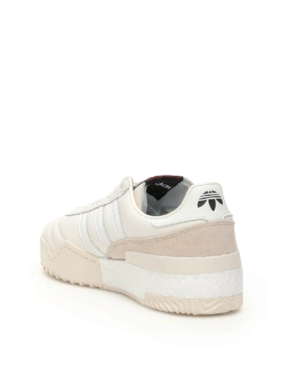 Shop Adidas Originals By Alexander Wang Aw Bball Soccer Sneakers In Core White Chalk Pearl (white)