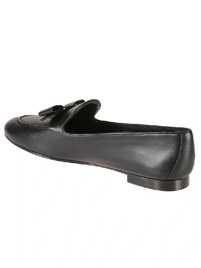 Shop Ferragamo Lesley Loafers In Black