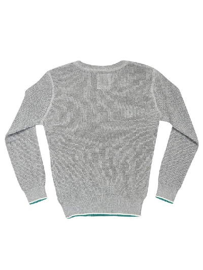 Shop Ao76 Ribbed Knit Sweatshirt In Grey