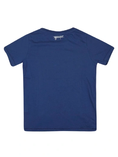 Shop Yporqué Tiger Short Sleeve T-shirt In Navy