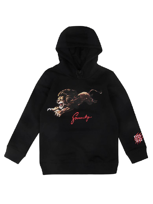 lion print hoodie