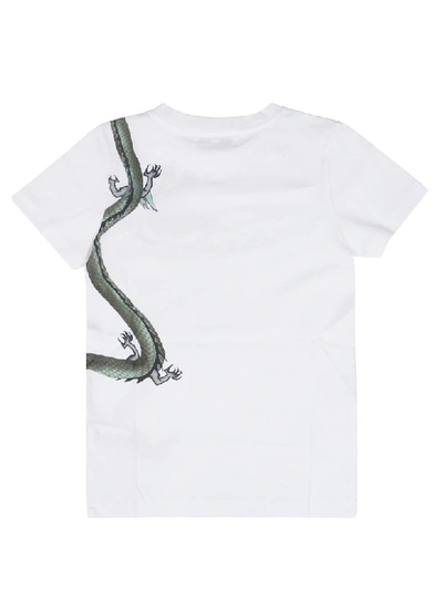 Shop Givenchy Printed Logo Short Sleeve T-shirt In White
