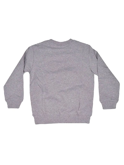 Shop Moschino Teddy Bear Sweatshirt In Grey