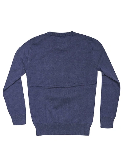 Shop Ao76 Embroidered Shark Sweatshirt In Blue