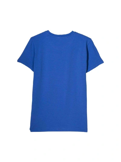 Shop Moschino Printed T-shirt In Bluette