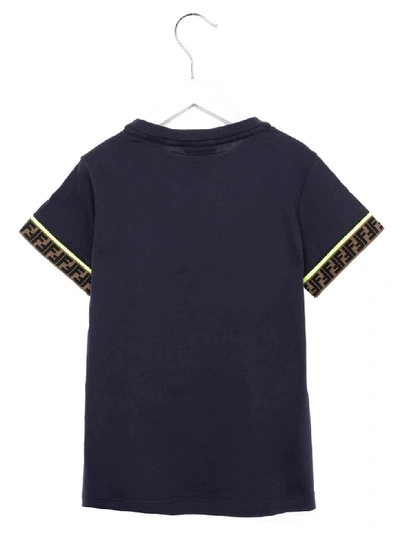 Shop Fendi Ff T-shirt In Blue