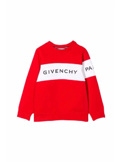 Shop Givenchy Printed Sweatshirt In Rosso