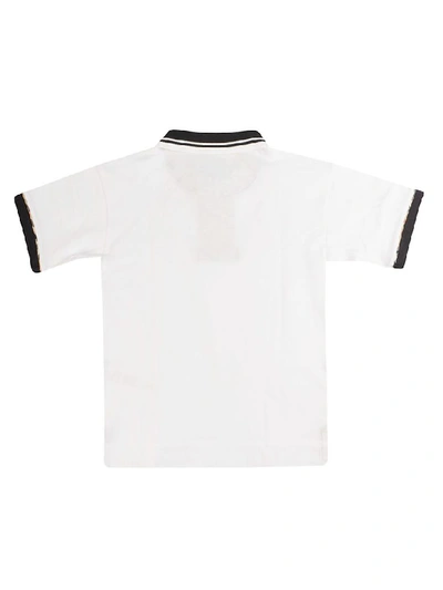 Shop Burberry Archie Polo Shirt In White