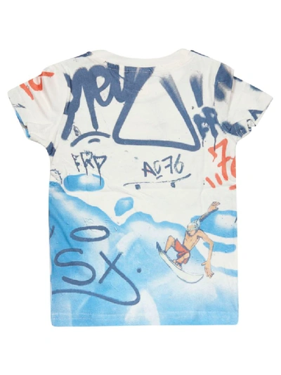 Shop Ao76 Printed Surfer Short Sleeve T-shirt In Multicolor
