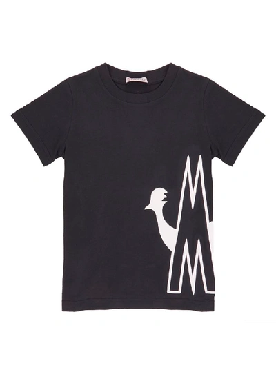 Shop Moncler Maglia T/shirt In Black