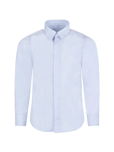 Shop Fendi Light Blue Shirt For Boy